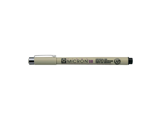 Fineliner Sakura Pigma Micron 08 0.5mm zwart