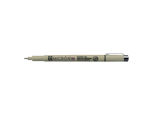 Fineliner Sakura Pigma Micron 08 0.5mm zwart