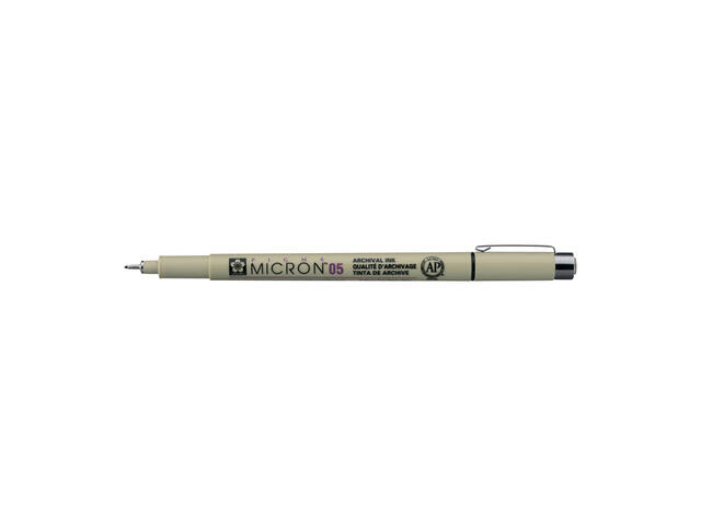 Fineliner Sakura Pigma Micron 05 0.45mm zwart