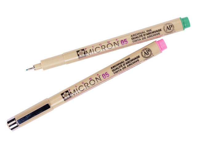 Fineliner Sakura Pigma Micron 05 0.45mm 9 kleuren