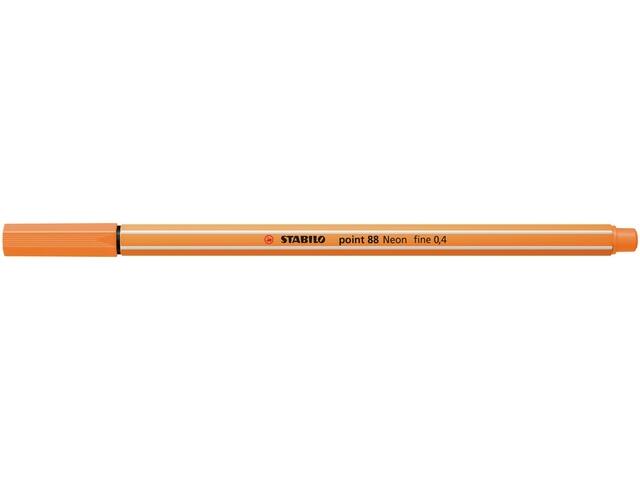 Fineliner STABILO point 88/054 F neon oranje