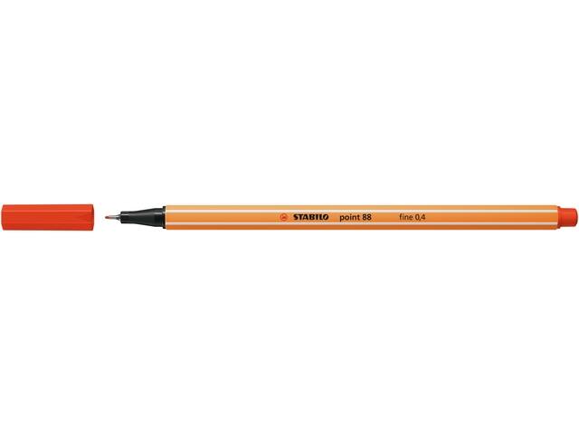 Fineliner STABILO point 88/40 F rood
