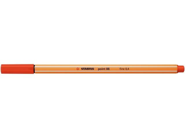 Fineliner STABILO point 88/40 F rood