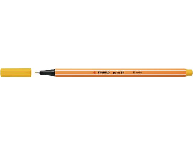 Fineliner STABILO point 88/44 F geel
