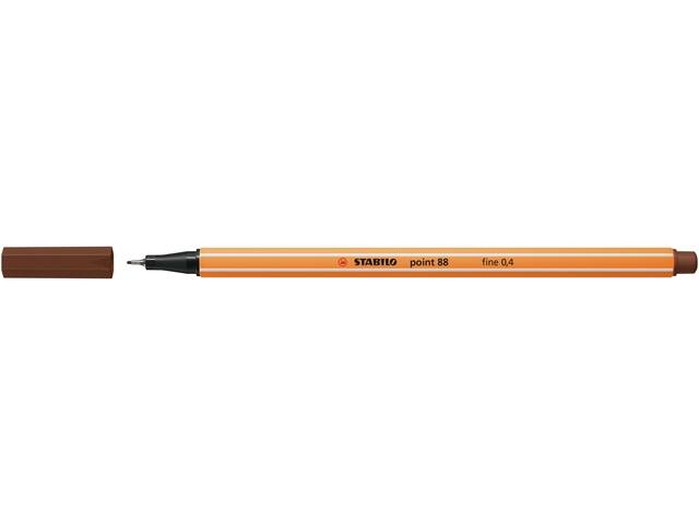 Fineliner STABILO point 88/45 F bruin