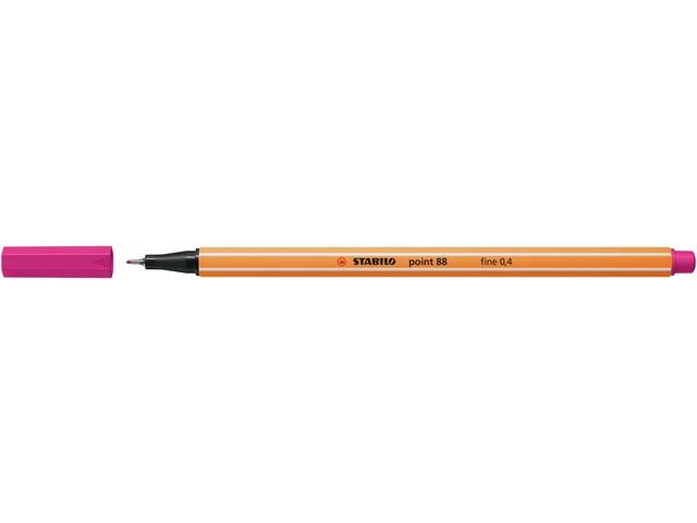 Fineliner STABILO point 88/56 F rozerood
