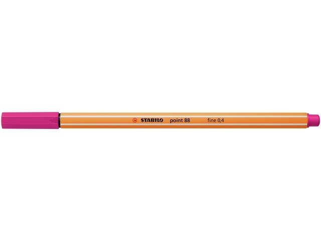 Fineliner STABILO point 88/56 F rozerood