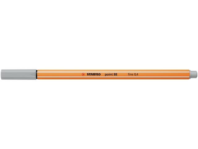 Fineliner STABILO point 88/94 F lichtgrijs
