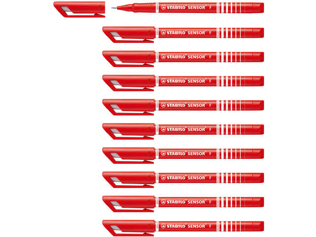 Fineliner STABILO Sensor 189/40 F rood