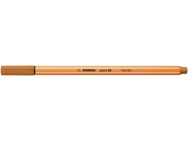 Fineliner STABILO point 88/89 F donker oker