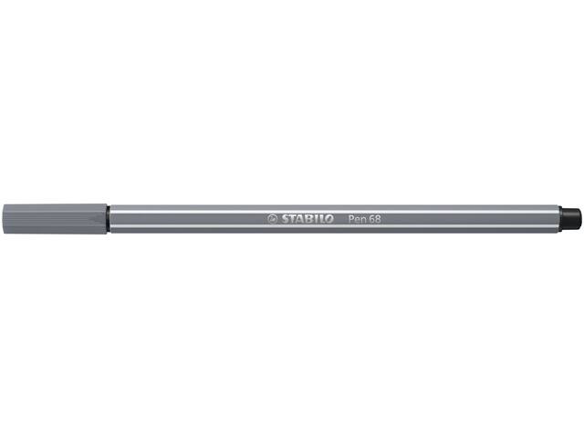 Viltstift STABILO Pen 68/96 M donkergrijs