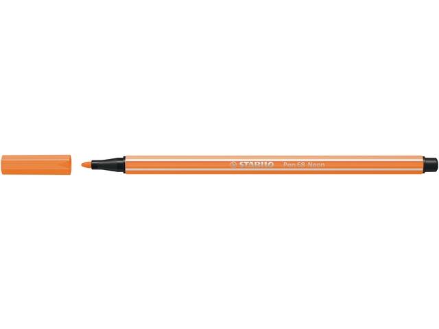 Viltstift STABILO Pen 68/054 M neon oranje