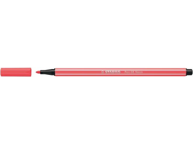 Viltstift STABILO Pen 68/040 M neon rood