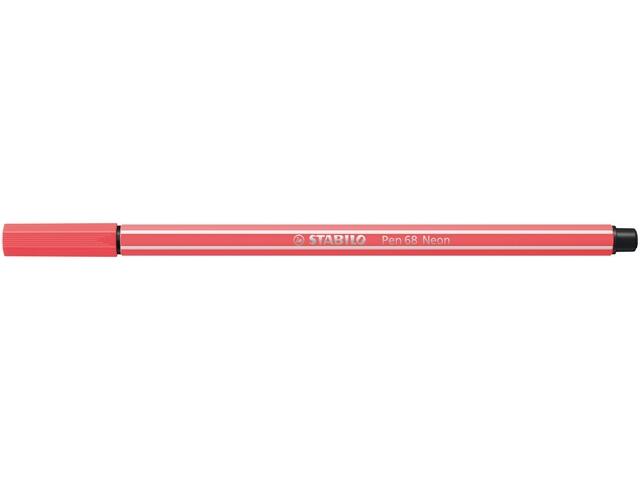 Viltstift STABILO Pen 68/040 M neon rood