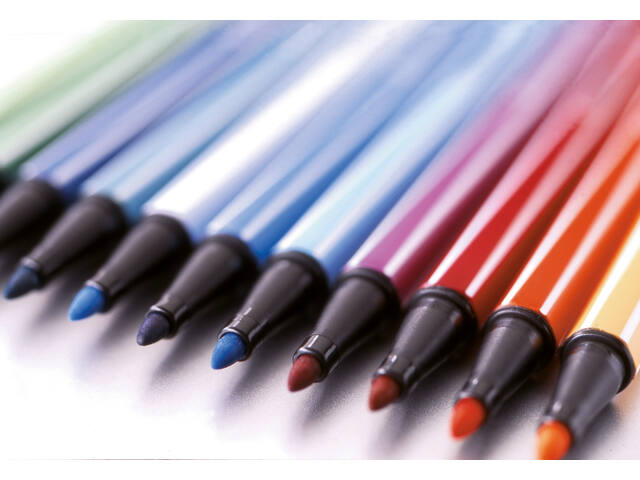 Viltstift STABILO Pen 68/805 M metallic zilver