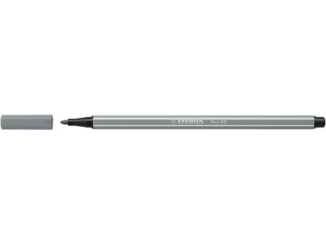 Viltstift STABILO Pen 68/95 M middel koudgrijs