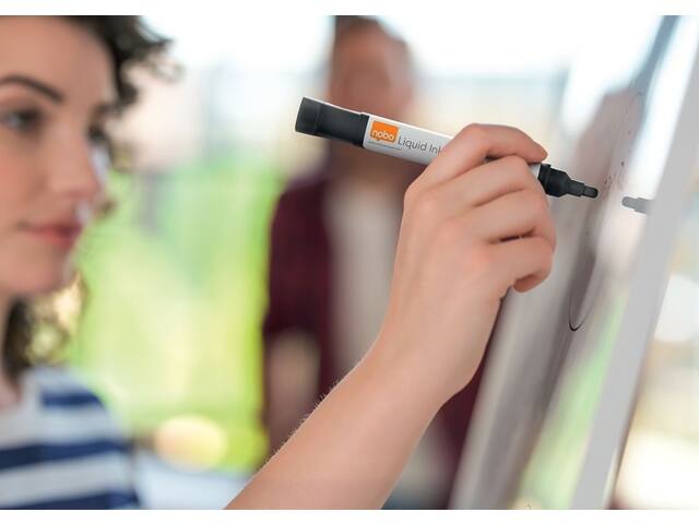 Whiteboardmarker Nobo liquid rond 3mm ass