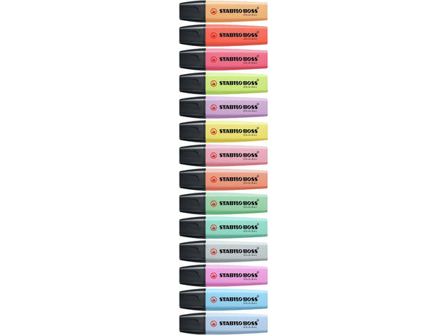 Markeerstift STABILO BOSS 70/6 6st pastel assorti