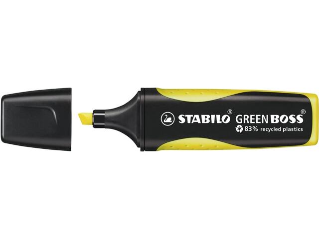Markeerstift STABILO GREEN BOSS 6070/24 geel