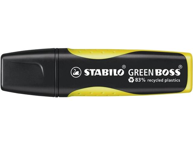Markeerstift STABILO GREEN BOSS 6070/24 geel