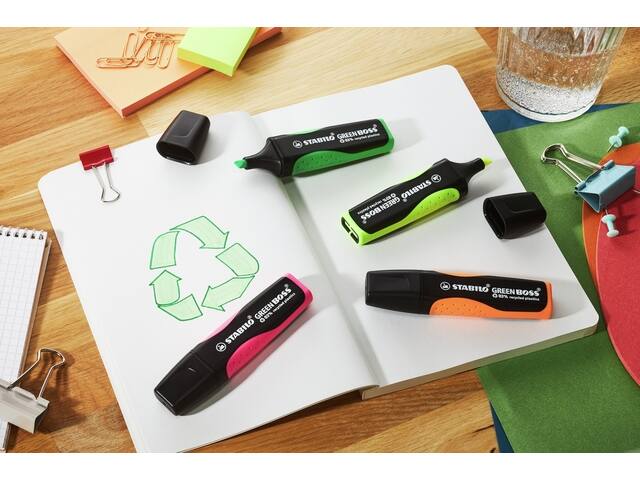 Markeerstift STABILO GREEN BOSS 6070/24 geel