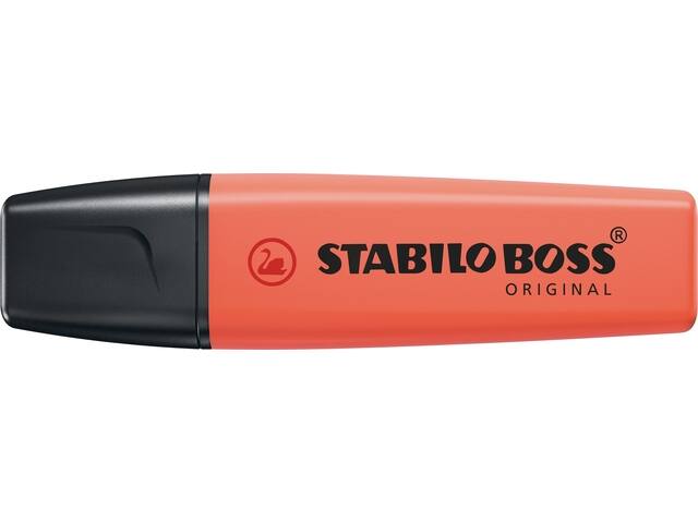 Markeerstift STABILO BOSS 70/140 pastel koraalrood
