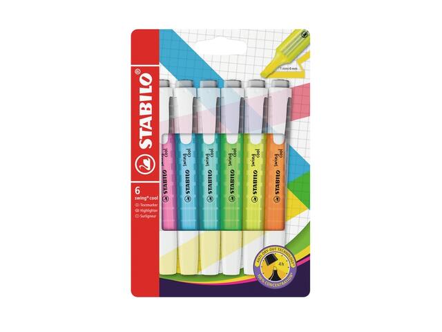 Markeerstift STABILO Swing cool 275/6 6st assorti