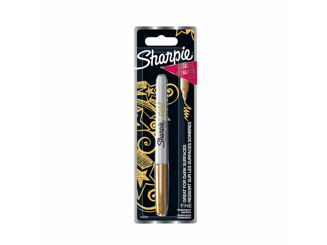 Viltstift Sharpie F metallic goud