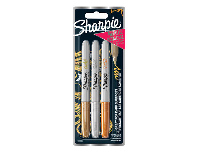 Viltstift Sharpie F metallic assorti