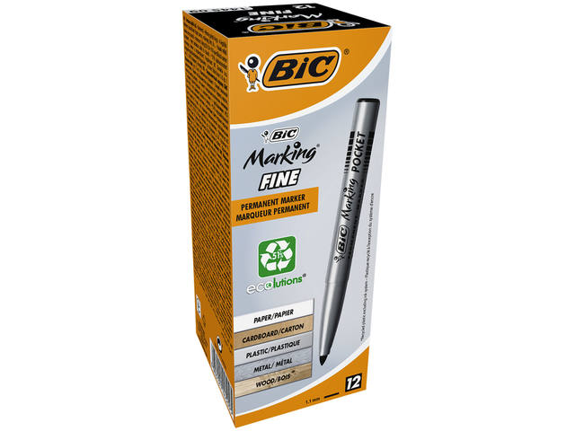 Viltstift Bic 1445 ecolutions rond F zwart