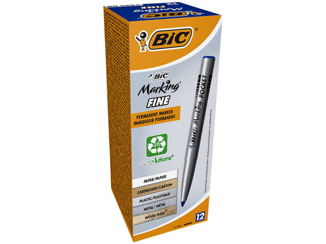 Viltstift Bic 1445 ecolutions rond F blauw