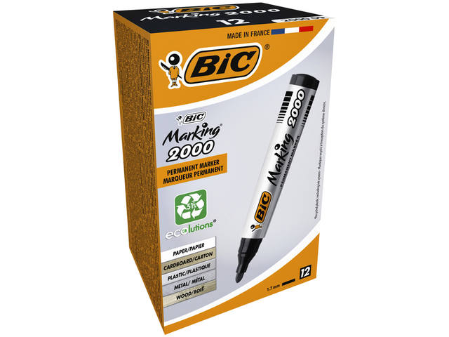 Viltstift Bic 2000 ecolutions rond L zwart