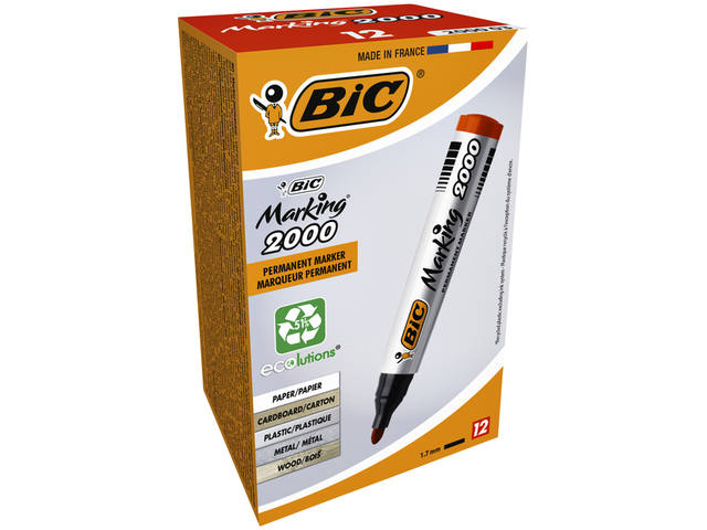 Viltstift Bic 2000 ecolutions rond L rood