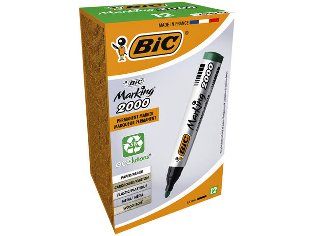 Viltstift Bic 2000 ecolutions rond L groen