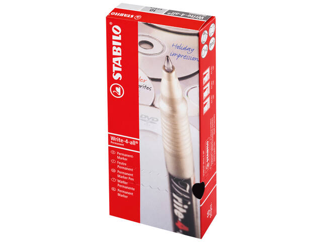 Viltstift STABILO Write-4-all 166/46 SF zwart