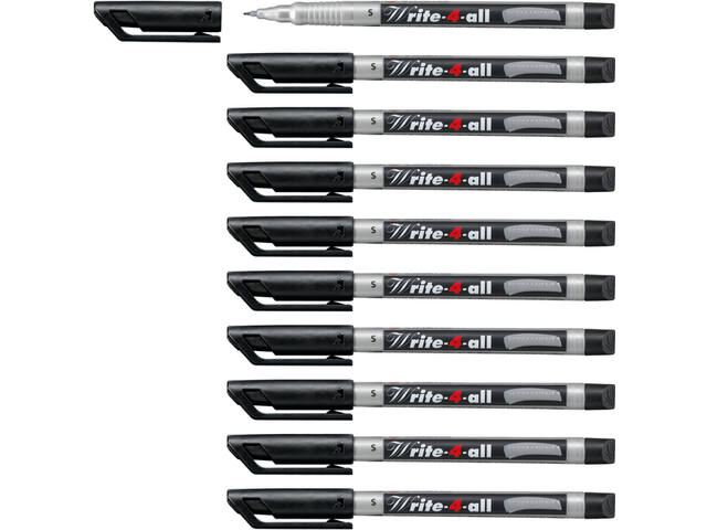 Viltstift STABILO Write-4-all 166/46 SF zwart