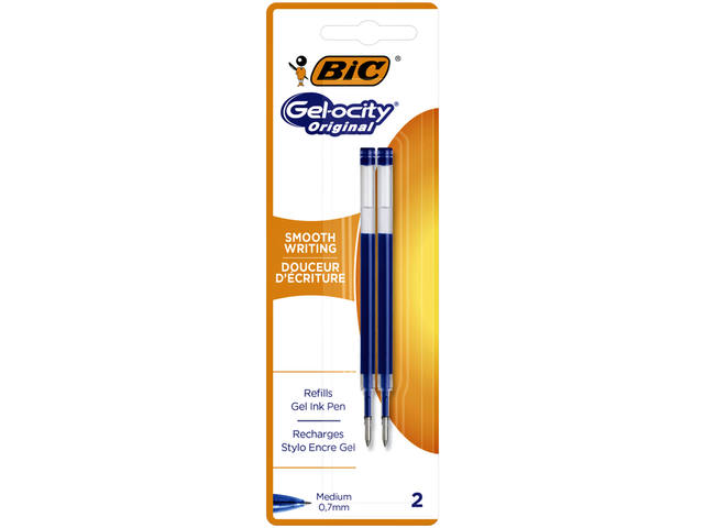 Gelschrijvervulling Bic voor div gelpennen blauw