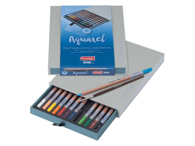 Kleurpotlood Bruynzeel Design aquarel 12st assorti