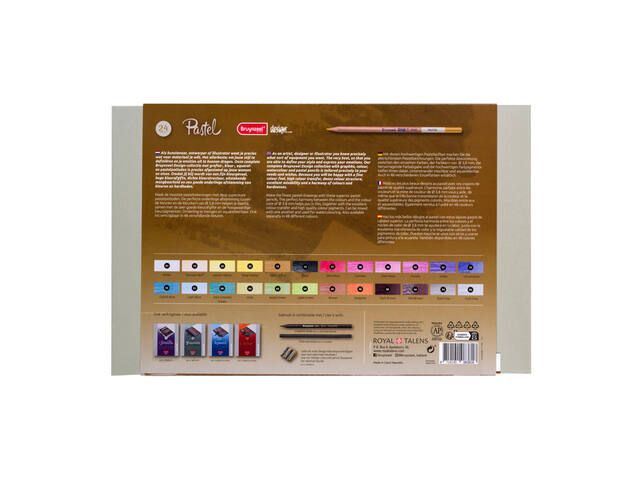 Pastelpotlood Bruynzeel Design 24st assorti