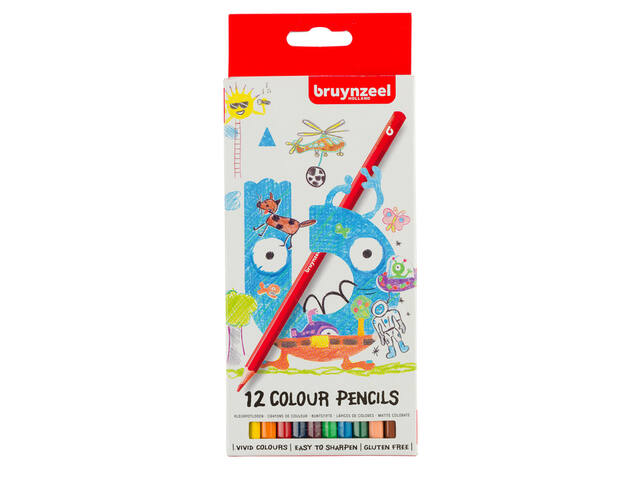 Kleurpotlood Bruynzeel Kids 12st assorti