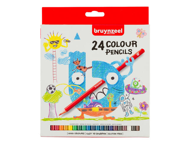 Kleurpotloden Bruynzeel Kids 24st ass