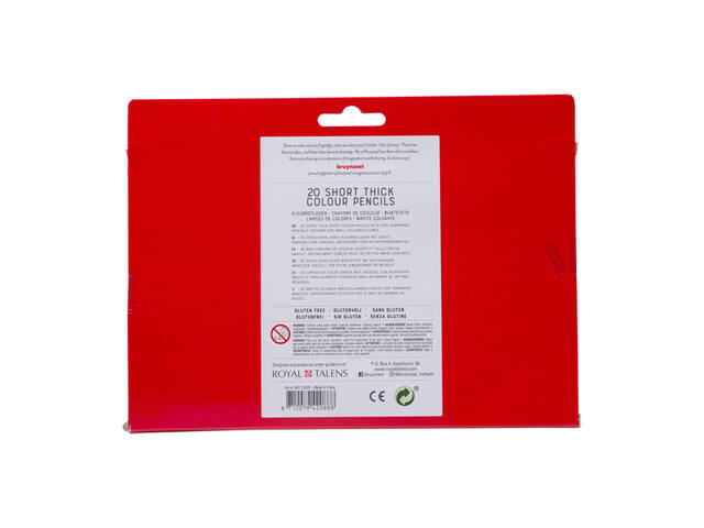 Kleurpotlood Bruynzeel Kids Thick-Short 20st ass