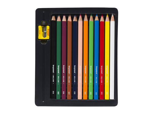 Kleurpotlood Bruynzeel Kids Triple 12st ass