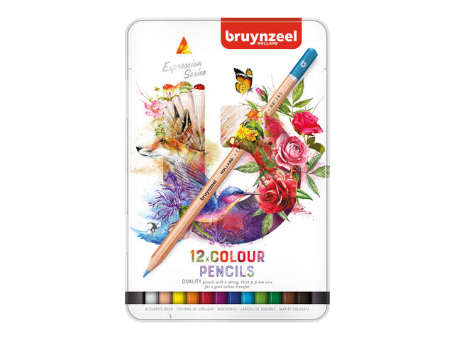 Kleurpotlood Bruynzeel Expression blik 12st ass