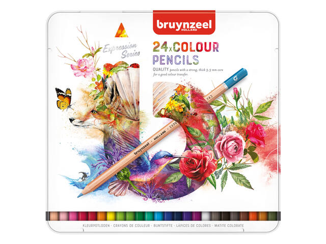 Kleurpotlood Bruynzeel Expression blik 24st ass