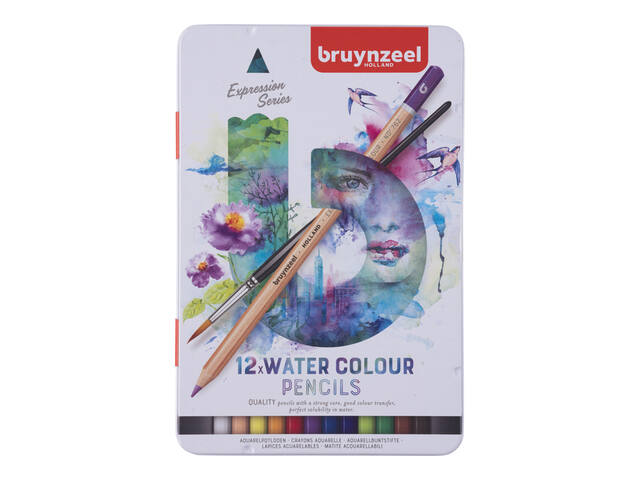 Kleurpotlood Bruynzeel Expression aquarel 12st ass