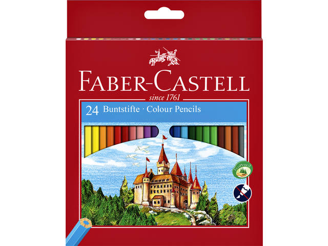 Kleurpotlood Faber-Castell 24st assorti