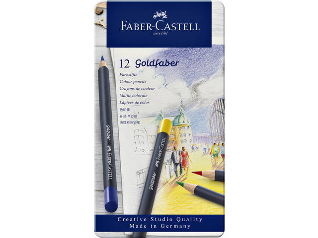 Kleurpotlood Faber-Castell GF 12st assorti
