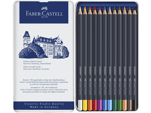 Kleurpotlood Faber-Castell GF 12st assorti