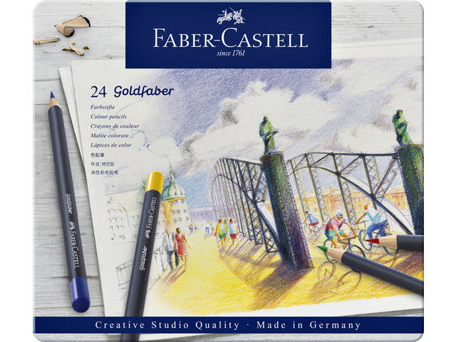 Kleurpotlood Faber-Castell GF 24st assorti